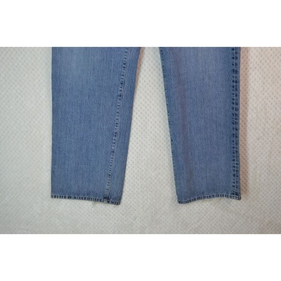 Lucky Brand Dungaree Men's 38 Medium Wash Straight Baggy Fit Button Fly Jeans - Picture 15 of 15